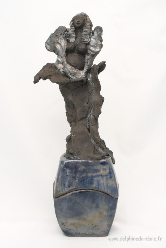 sculpture céramique raku 